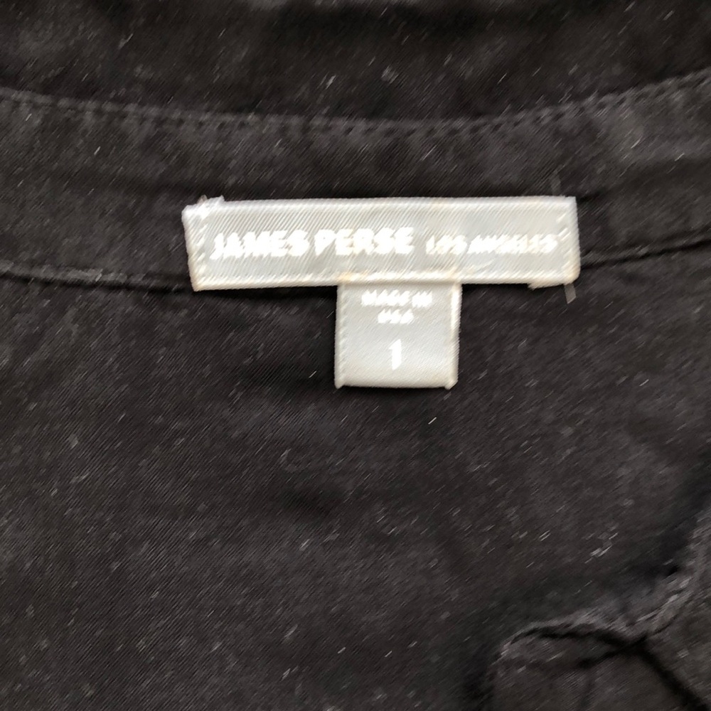 Black Collared James Perse Blouse - image 2